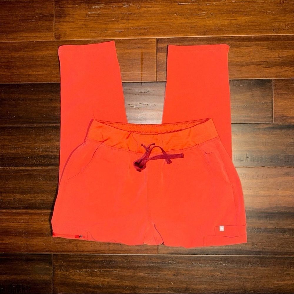 Figs Kids Bright Red Shorts